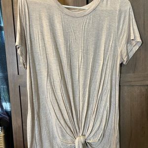 Tan maternity shirt
